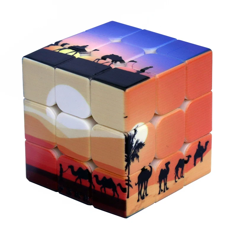 

UV Printing Racing Speed Twist Third-Order Magic Cubes Holiday Gift Photo Company Event Gift