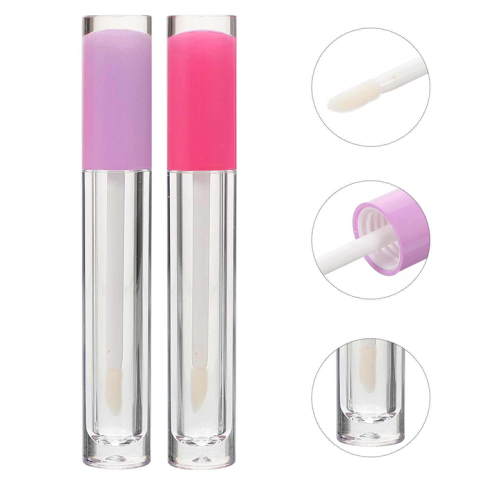 

12 Pcs Empty Tube of Lip Gloss Refillable Bottles Plastic Container Small and Light Containers Glazes Reusable
