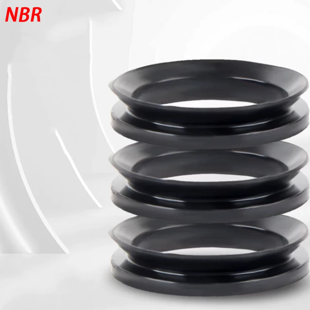VA/VD 3/4/5/6/7/8/9/10/32/70~250/300/375 NBR/FKM Rubber Wear-resistant Waterproof And Oil-proof V-shaped Rotating Seal Ring