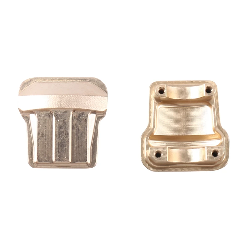 2Pcs Metal Front And Rear Axle Housing With Brass Axle Cover For Traxxas TRX4M 1/18 RC Crawler Car Upgrade Parts