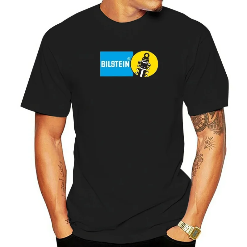 High Quality Casual Tee Bilstein T-shirt Print Men's Short Sleeve Shirt