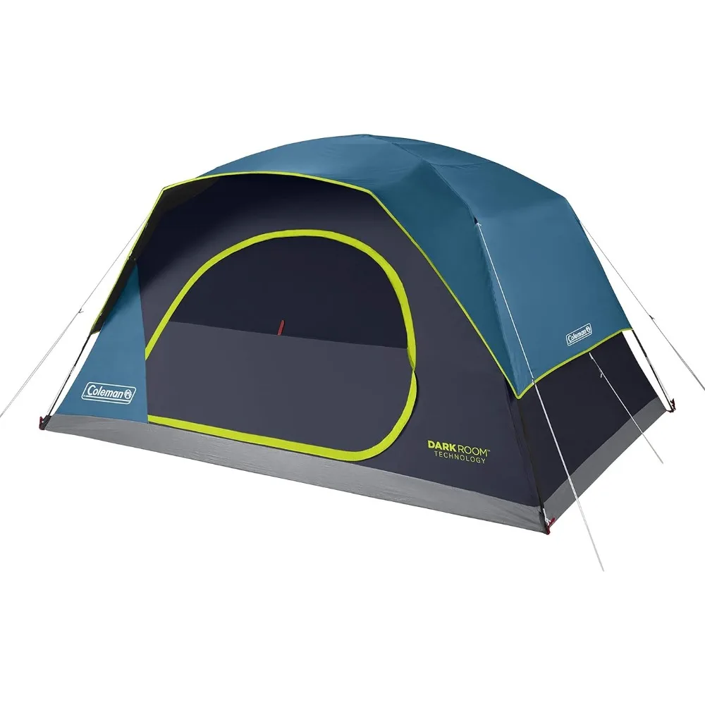 

Coleman Skydome Camping Tent with Dark Room Technology, 4/6/8/10 Person Family Tent Sets Up in 5 Minutes and Blocks 90% of Sun