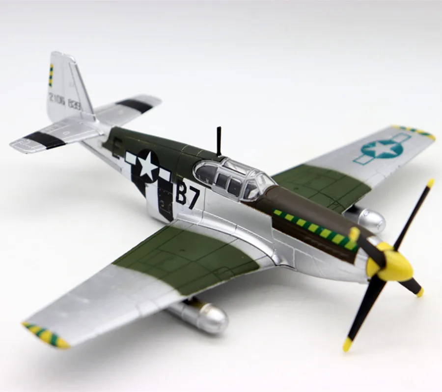 1/72 US P-51B Mustang 1944 WW2 Fighter Model Alloy Finished Aircraft North American Military Collection Special Price In Stock