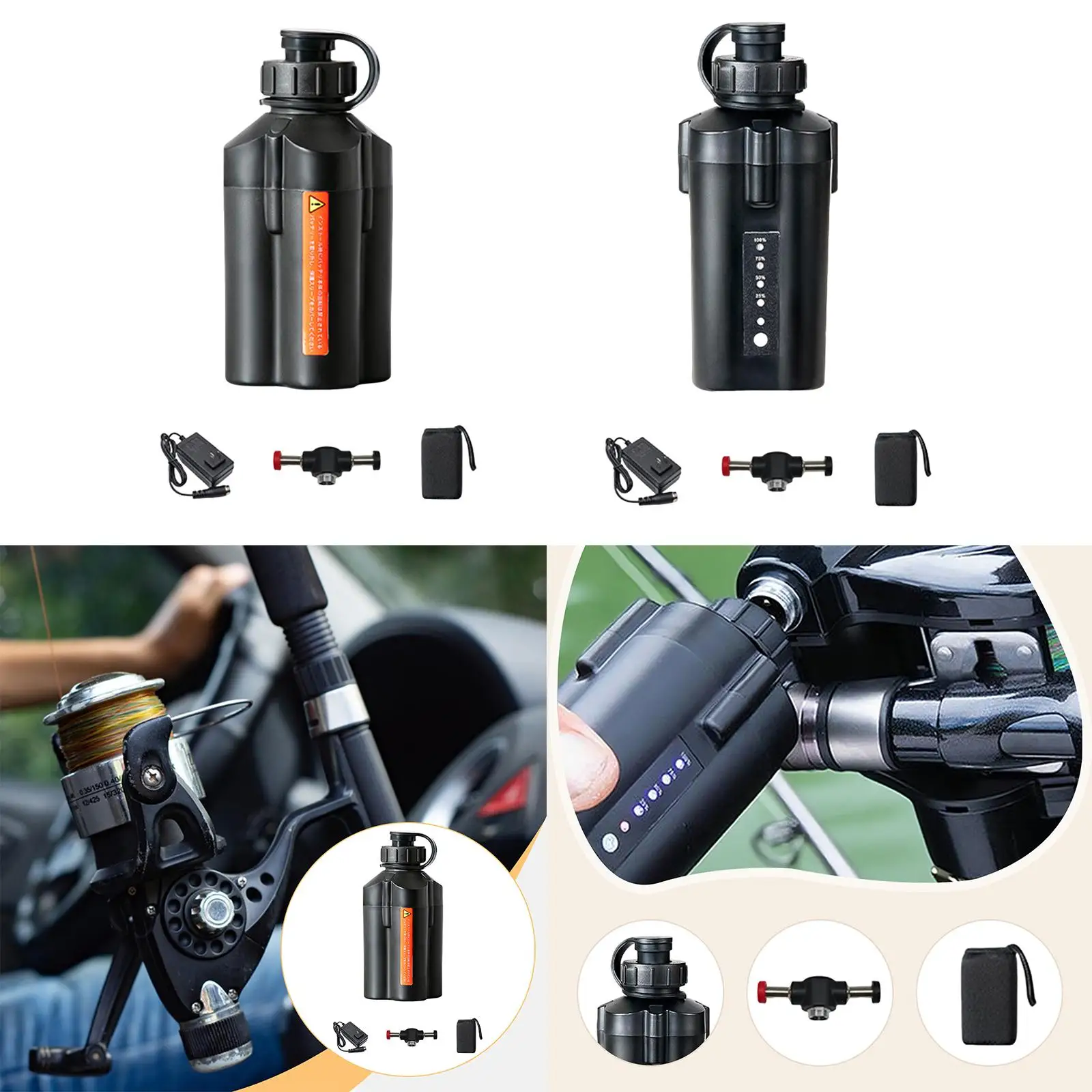 Elektrische Angelradrolle, Batterieersatz, professionell, tragbar, hohe Leistung, 3500 mAh, für 500jp 9000Serie 300MJ 601