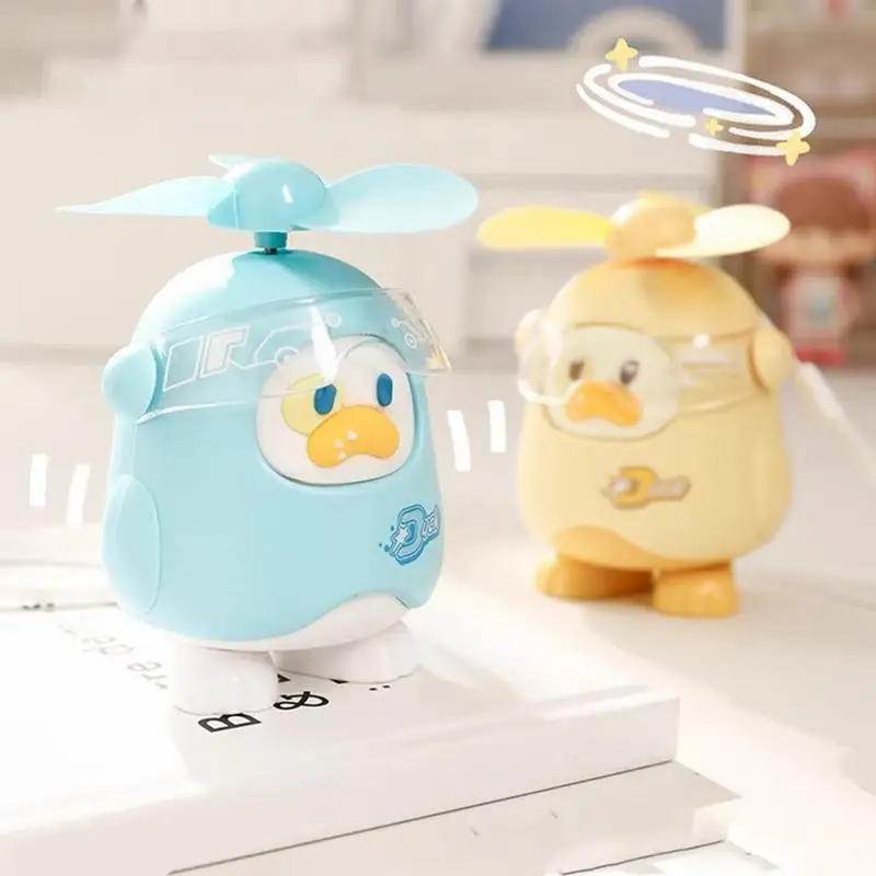 Mini Portable Hand Fan Cute Small Duck Handheld Fan Pocket Fan Portable With Lanyard Cute Small Fan Battery Operated Fan Powered