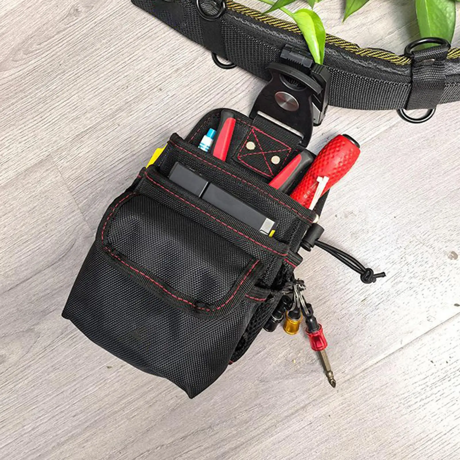 Waist Tool Bag Utility Belt Tool Holder Bag Waterproof Heavy-Duty Adjustable Fanny Pack For Construction Garden Repair