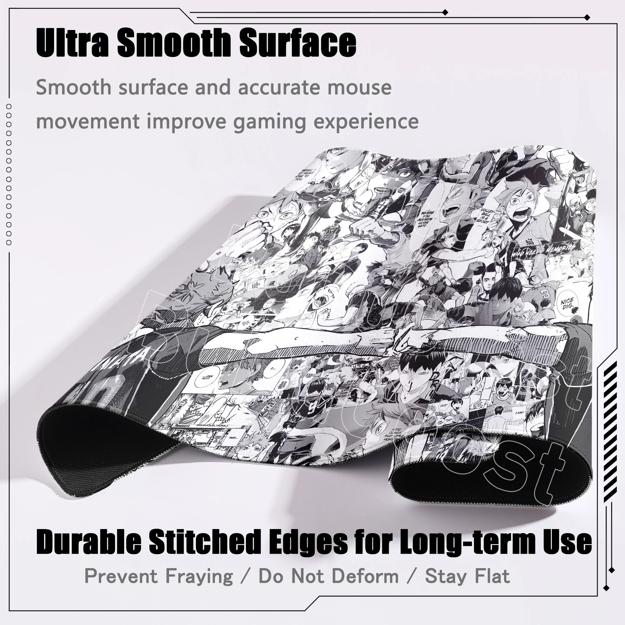 Mousepad Haikyuu Manga Style G - Gaming Accessories For Pc Setup 评论和价格