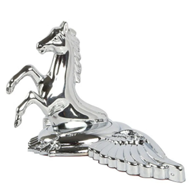 Car Chrome Zinc alloy Hood Ornament Badge Emblem Pegasus Flight Horse