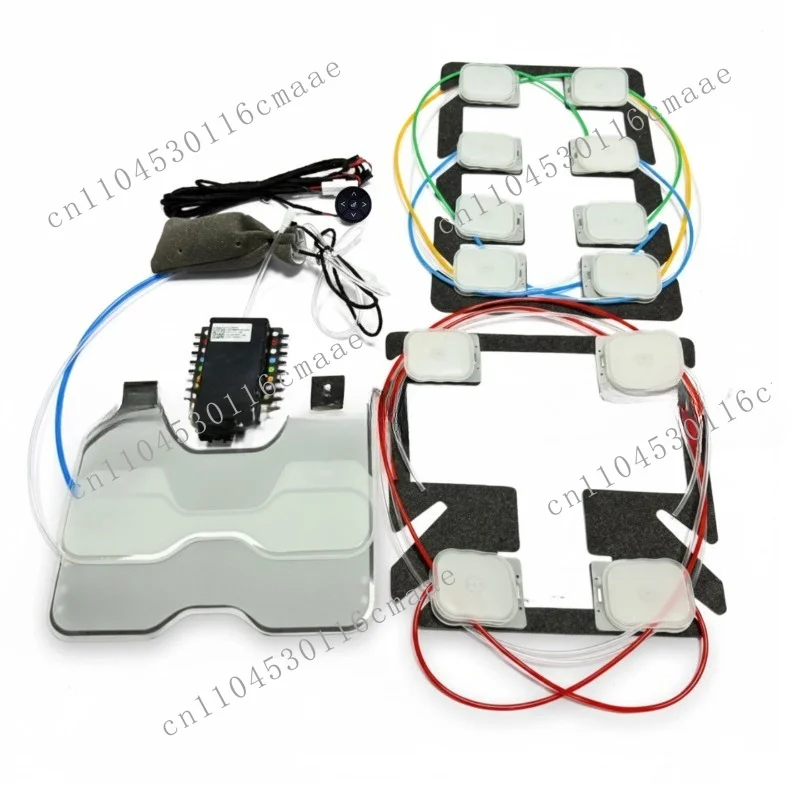 Car seat built-in 12-point pneumatic massage lumbar support integrated kit universal modified car
