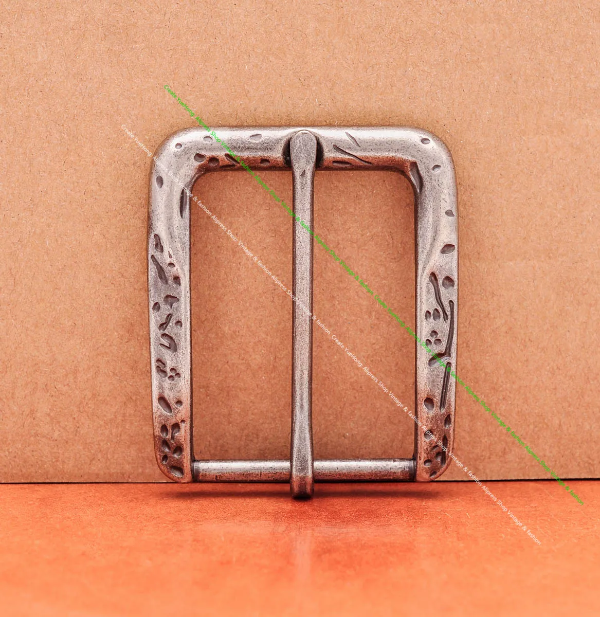 Strong Metal Solid Vintage Silver Casual End Bar Pin Buckle Diy Leathercraft Jeans Western Belt Buckle Replacement Fit 38mm - Image 3