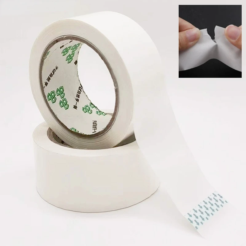 Multipurpose Masking Tape 50mm*50m Easy Tear No Residue Writable Single Side Paper Adhesive Tape for Painting, Labeling, Art