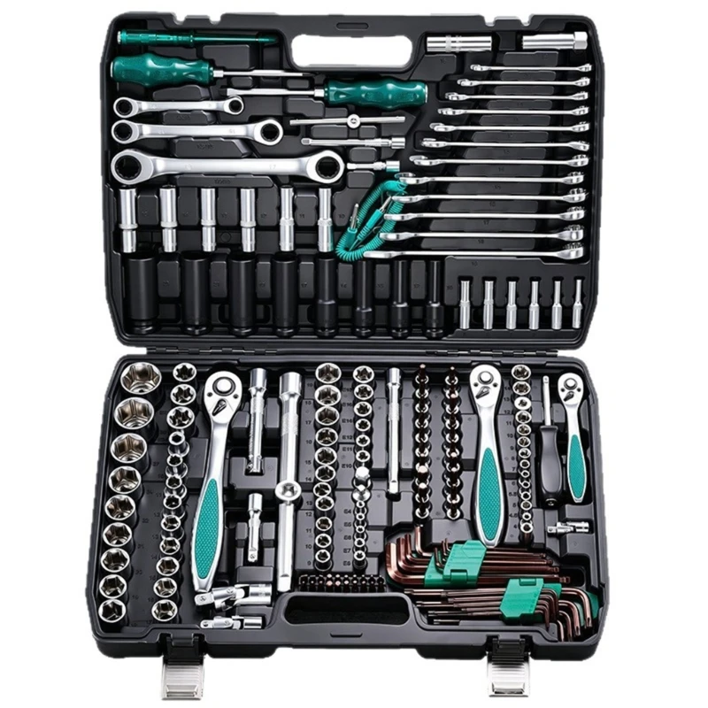 Industrial Grades 175Pcs Sockets Wrench Set For Vehicle Maintenance 448A