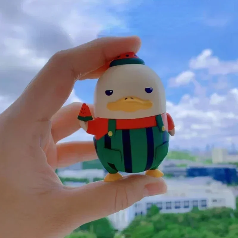 Watermelon DUCKOO Action Figure Toy Cool Summer Green and Red Duck YA Figurine Exclusive Art Toys Cute Decoration Gift