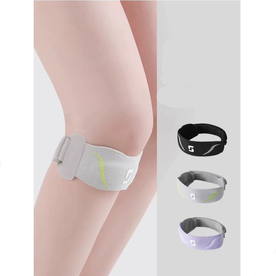 

HUA Sports Patella Tendon Strap Adjustable Knee Brace Support Strap Knee Stress Relief For Gym Hiking Climbing Soccer Basketball