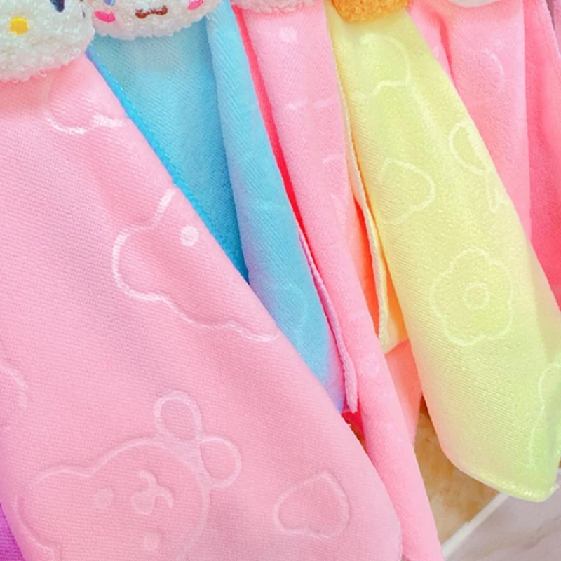 Sanrio Cartoon Soft Small Hand Towel Kuromi My Melody Hello Kitty Kitchen Bathroom Household Handkerchief Small Towel Girl Use