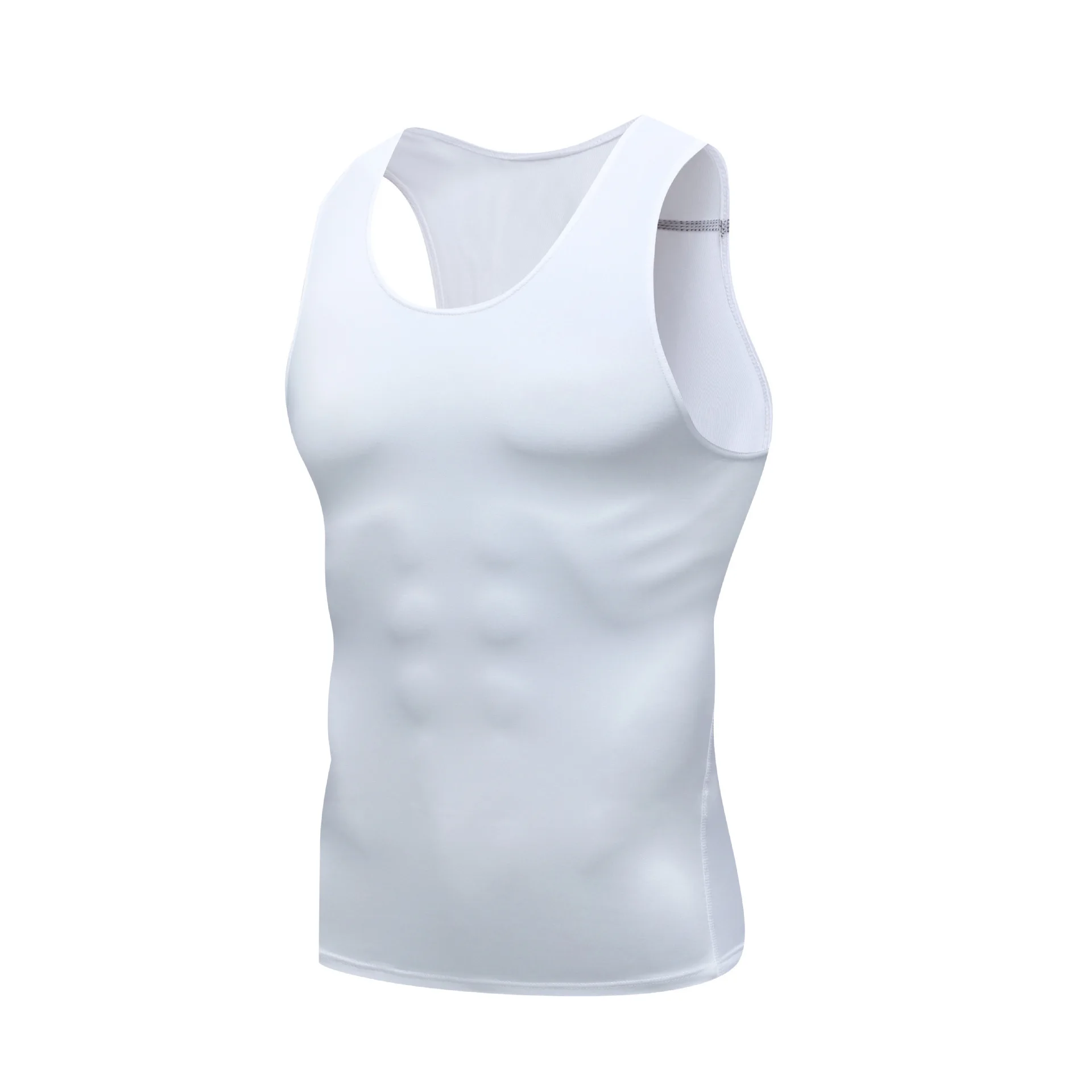 Mans Compression Tank Top Men Gym Shirt Sleeveless Quick Dry Sportswear Male Fitness Bodybuilding Vest Workout Muscle Top ￼ ￼ ￼ image 6