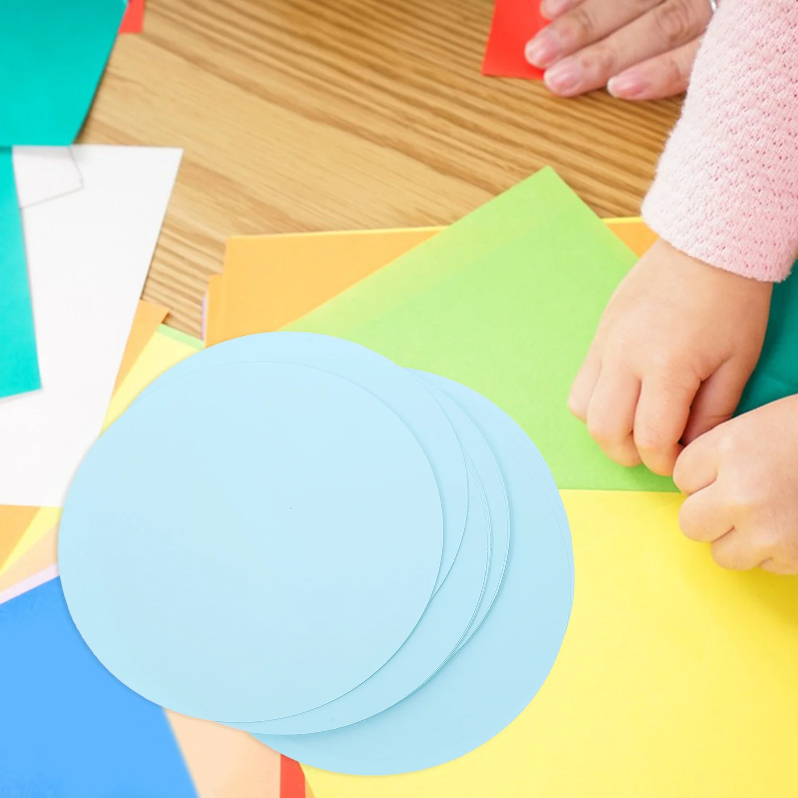 20 قطعة من الورق المقوى السميك المستدير DIY للأطفال أوراق رسم يدوية ورق رسم فارغ لتهنئة الفنانين والحرف اليدوية #3
