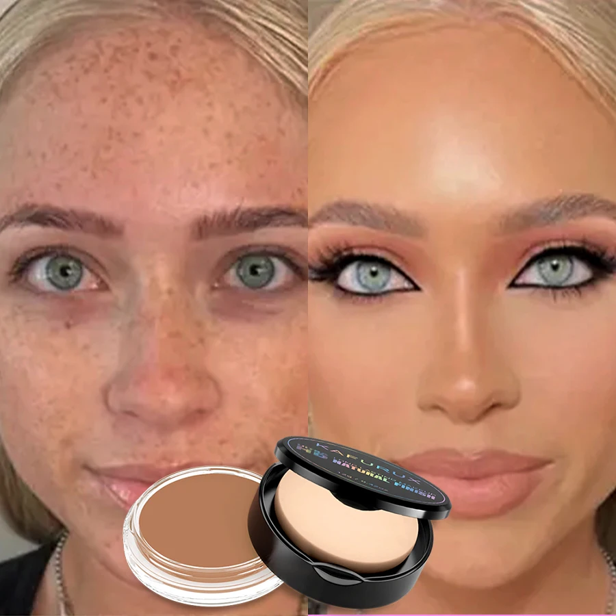 Crema per fondotinta a 9 colori con soffio che copre naturalmente le flaconi impermeabili per nascondere la base del viso, regali per il trucco, lucentezza naturale opaca