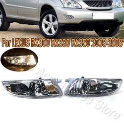 PMFC For LEXUS RX300 RX330 RX350 2003-2008 Fog Light DRL Front Bumper Fog Lamp Headlight Lamp With Bulb 81221-48020 81211-48020
