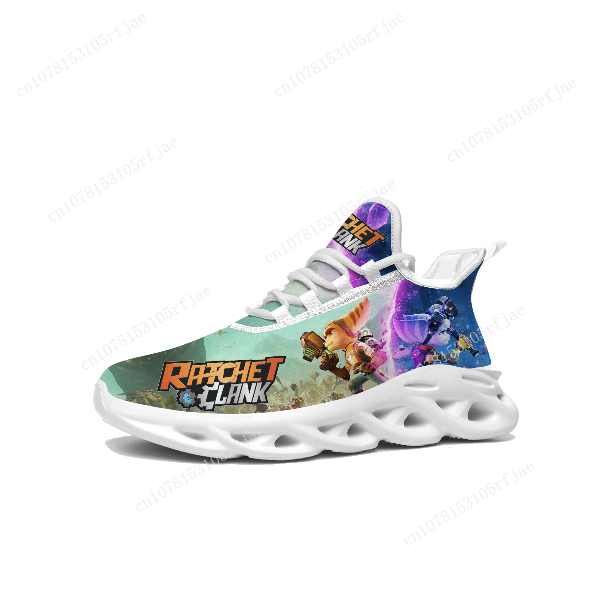 

Ratchet & Clank Rift Apart Sneakers Hot Cartoon Game Mens Womens Sports Running Shoes High Quality Custom Built Lace Up Shoes