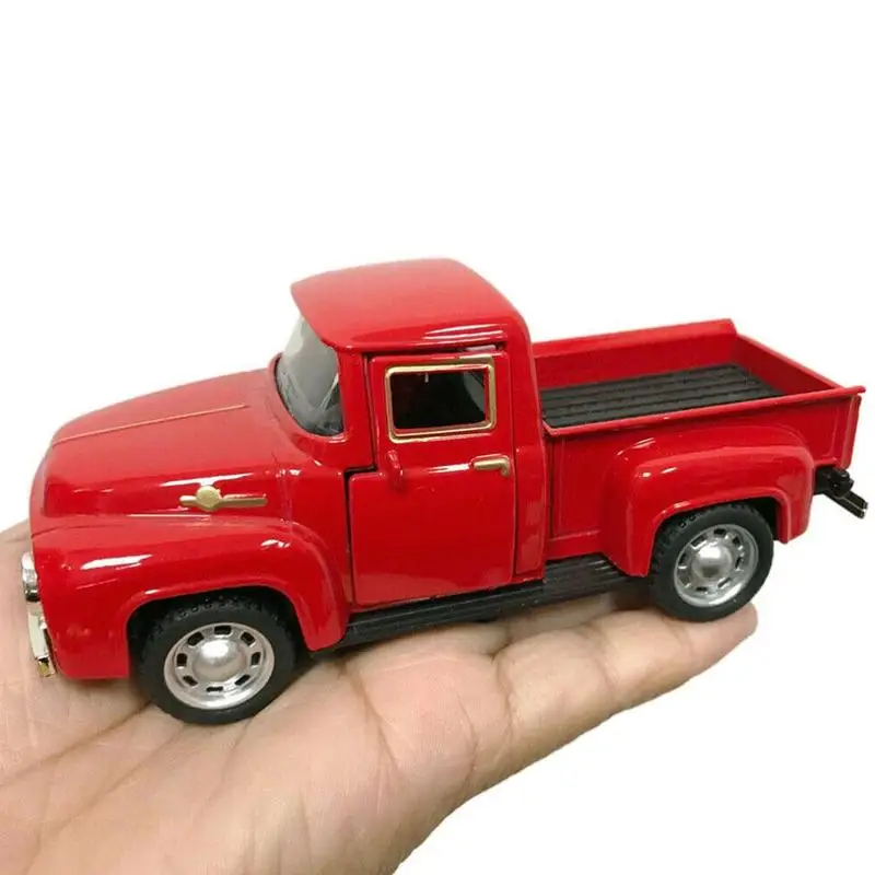 1955 Chevy Pickup Transporter Alloy Car Model 1:32 - Includes Basket of Coke, Children's New Year Gift view 4