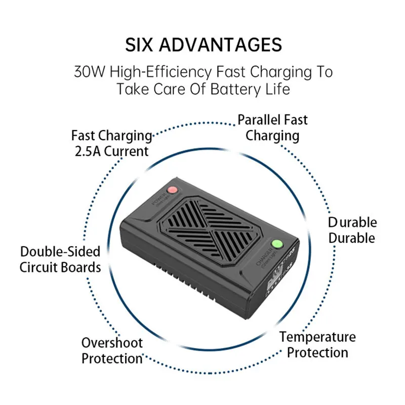 Hyper Go MJX Q3 zbalansowane urządzenie do szybkiego ładowania odpowiednie do samochodu Rc 2S 3S 7.4V/11.1V urządzenie do ładowania baterii litowej