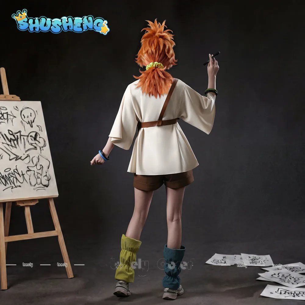 costume-de-cosplay-anime-gachiakuta-remlin-tysark-perruque-t-shirt-short-sac-banane-collier-ras-du-cou-couvre-jambes-chouchou-accessoires-pour-homme-fete-d'halloween