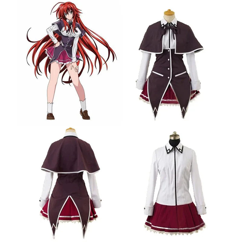 Kostum Cosplay Anime High School Dxd Rias Gremory 2025 Seragam Wanita Pakaian Halloween Dibuat Sesuai Pesanan