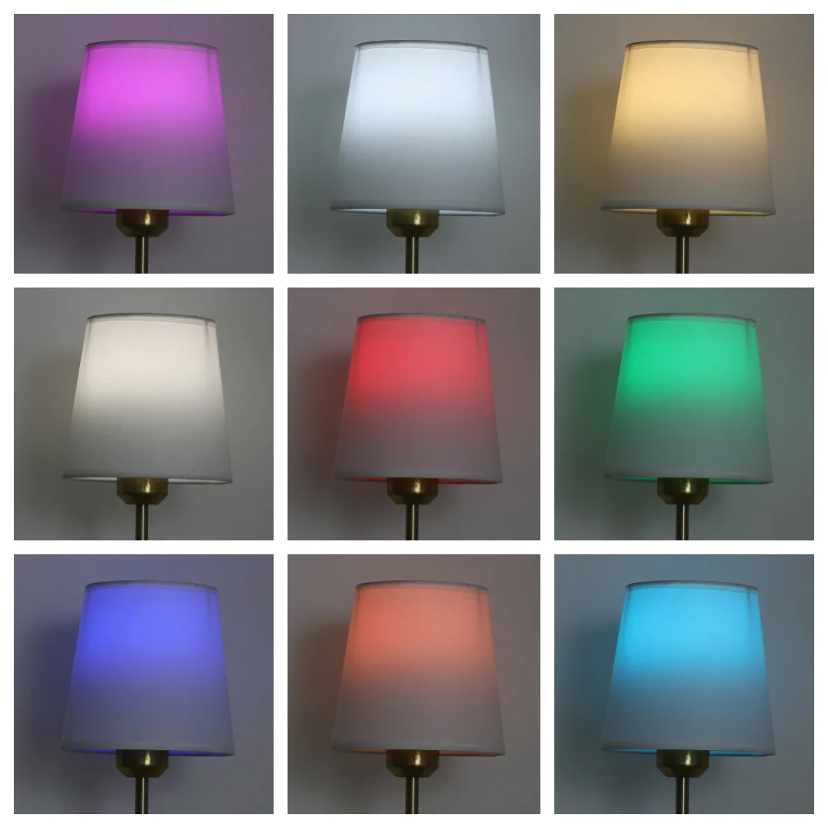LED Fabric Wall Lamp Bedroom Bedside Night Light Ambient Light Living Room Background Wall Lamp with Multiple Color Changes