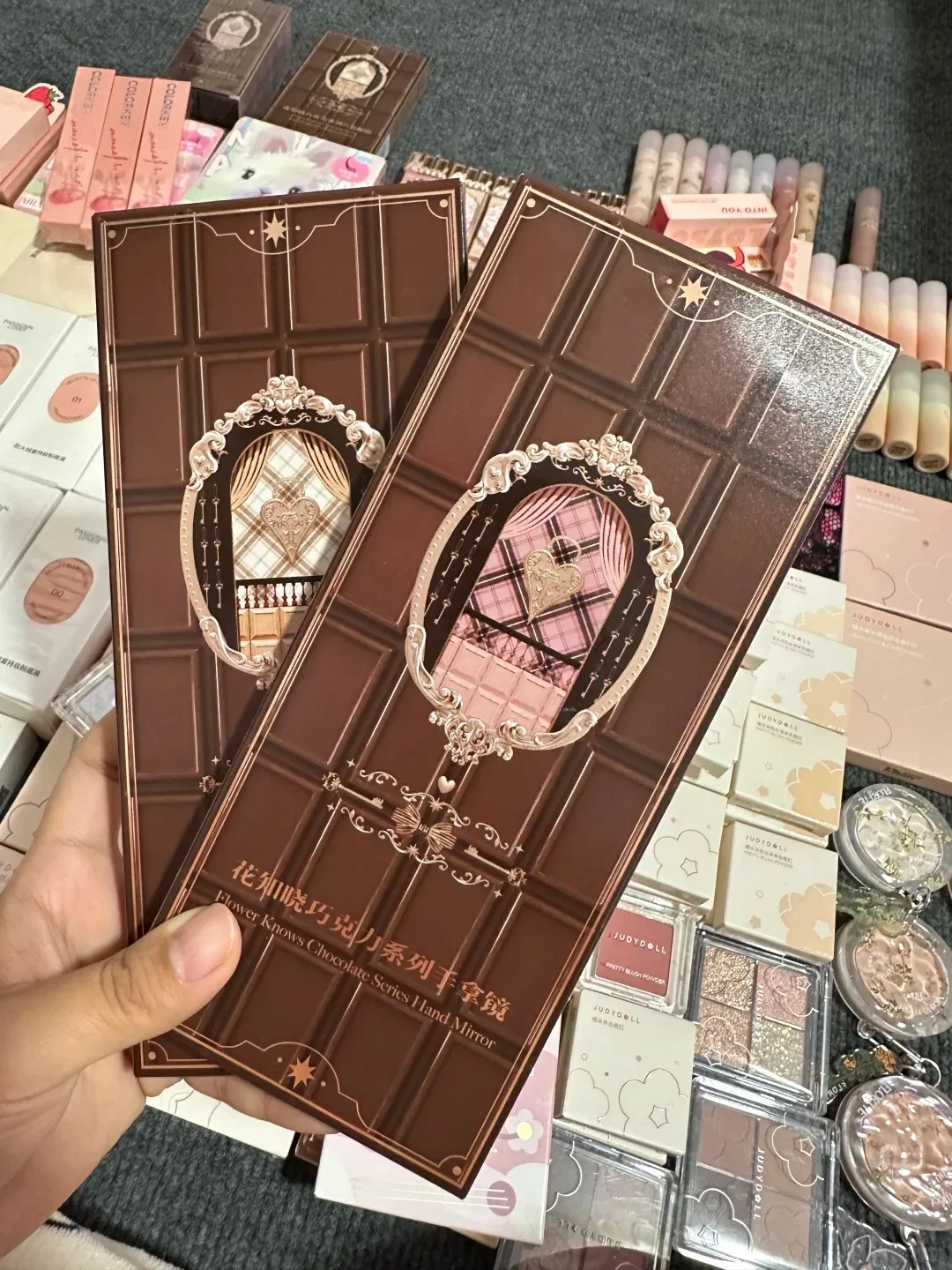 Flower Knows ストロベリー ロココ リップ グレーズ 手持ちミラー メイクアップ ツール