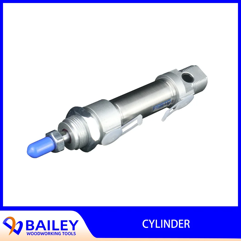 BAILEY 1PC DSNU-20-20-P-A Round Mini Stainless Steel Air Pneumatic Cylinder for Edge Banding Machine