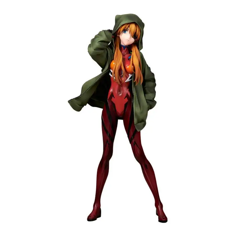 23CM PVC NEON GENESIS EVANGELION Asuka Langley Soryu Peripherals Action Figures Toy Model Desktop Ornament Birthday Gift