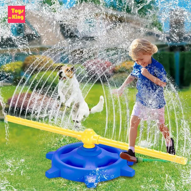360 องศาสเปรย์น้ํา Sprinkler หมุนเด็กของเล่นกลางแจ้ง Backyard Garden น้ําเกม YARD Splashing Sprinkler Home Bath ของเล่น