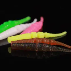 20PCS Wobblers Mini Ocean Rock Fishing Soft Lures Rubber Soft Baits 4cm Soft Worm Artificial Baits Bass Silicone Fish Lures
