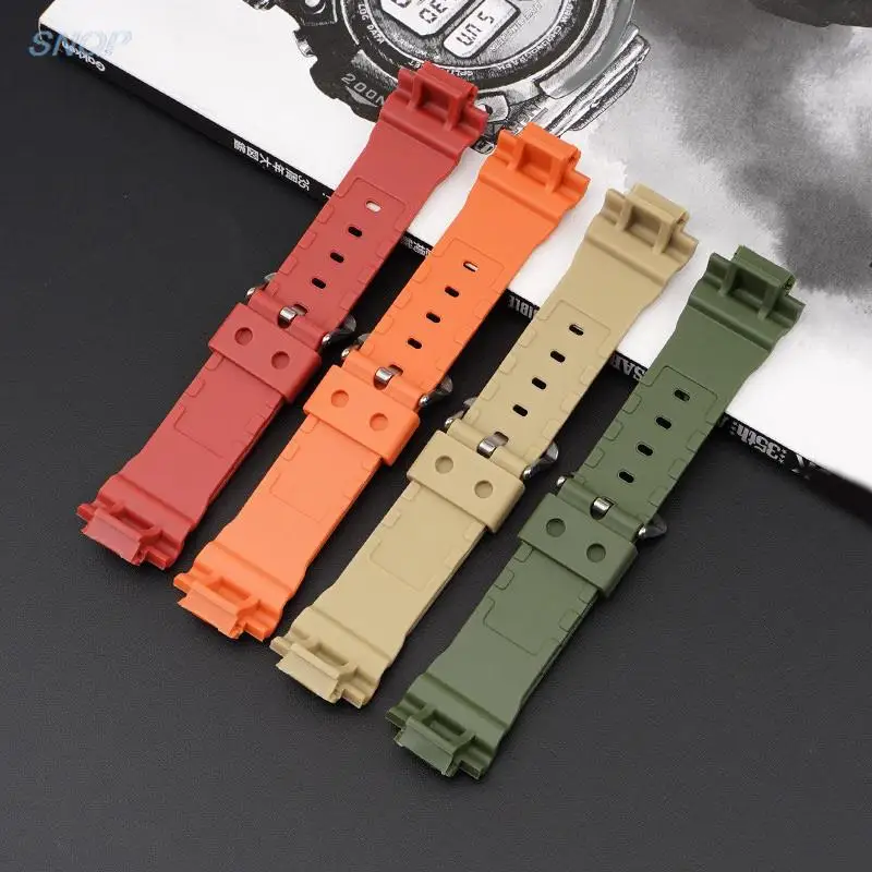 Watch Band for Casio G-SHOCK DW-6900/5610 DW-5600/5000 GW-M5610 GA-2100 16mm Silicone Resin Strap Men Replacement Wrist Bracelet