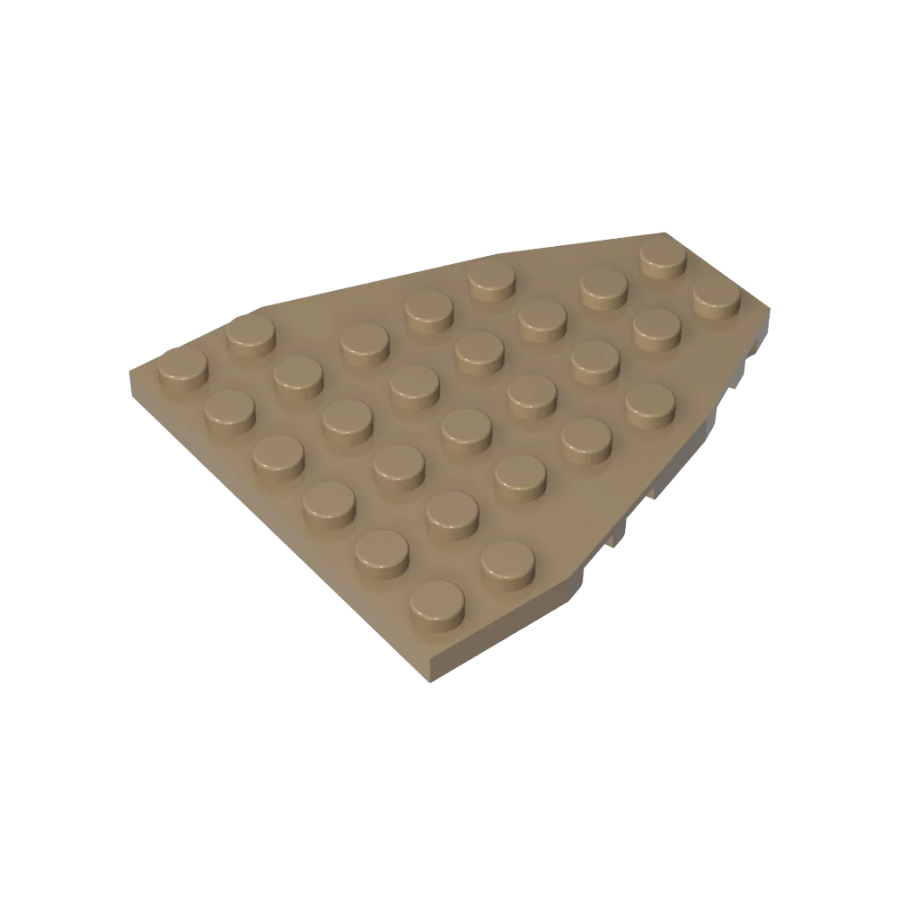 Gobricks GDS-770 Bootstrijkstokplaat 7x6 met noten inkepingen compatibel met lego 50303 kinder DIY bouwstenen technisch
