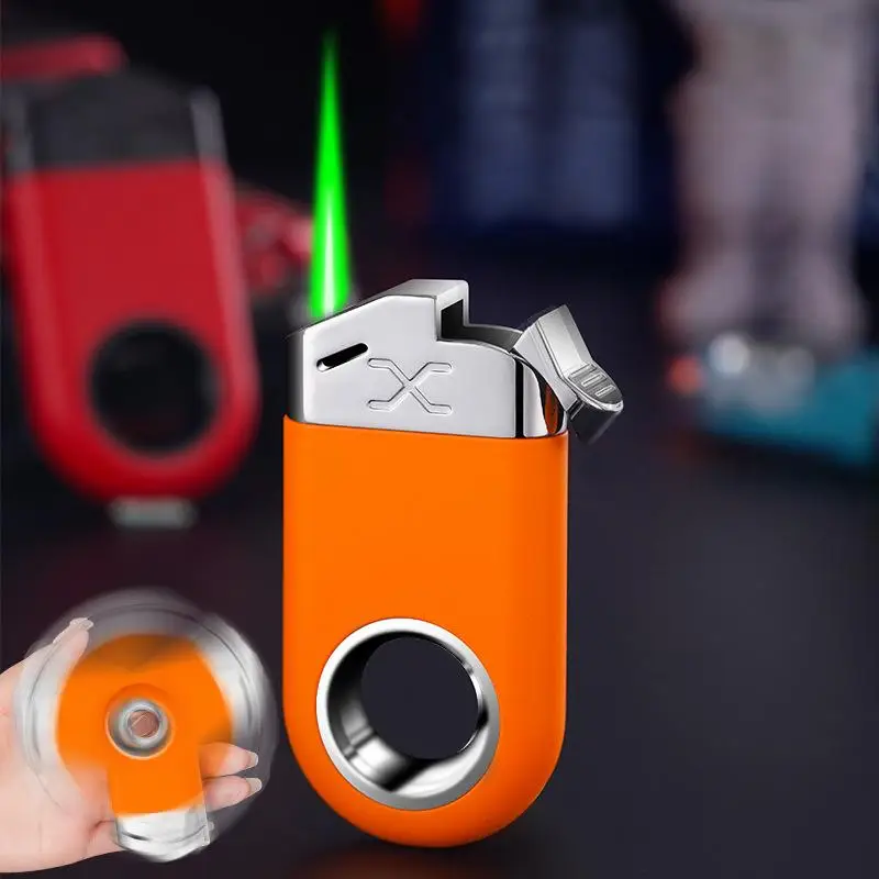 

Ring Rotating Decompression Lighter Inverted For Ignition, Creative And Personalized Windproof Straight Forward Lighter Gift