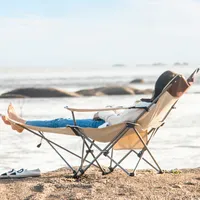 Outdoors Recliner Beach Chair Portable Fold Ultralight Moon Beach Chair Camp Out Go Fishing Lunch Break Furniture Sedie FYBC