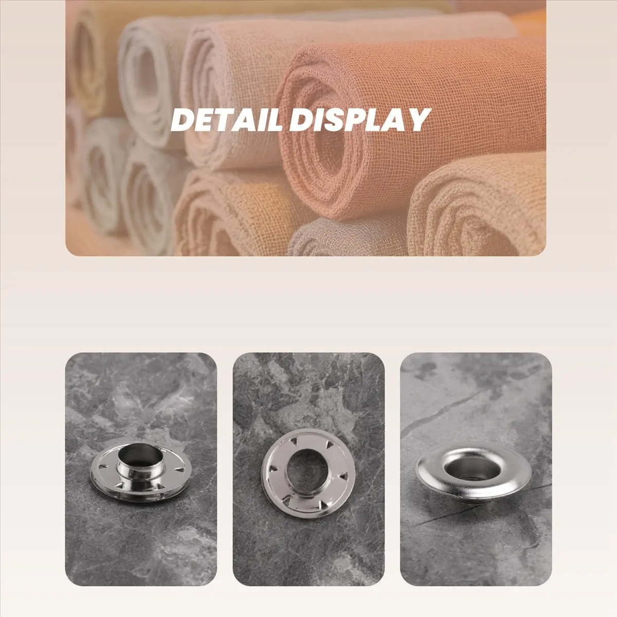 Occhielli ABQR SP6 - Confezione da 60 - Marine - Copertine per tende, barche e teloni