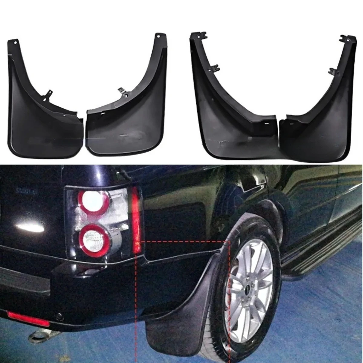 For Range Rover Executive 2010-2013 Exterior Accessories Mudflaps Splash Guards Front Rear Fender Mudguards Chin Body Kit