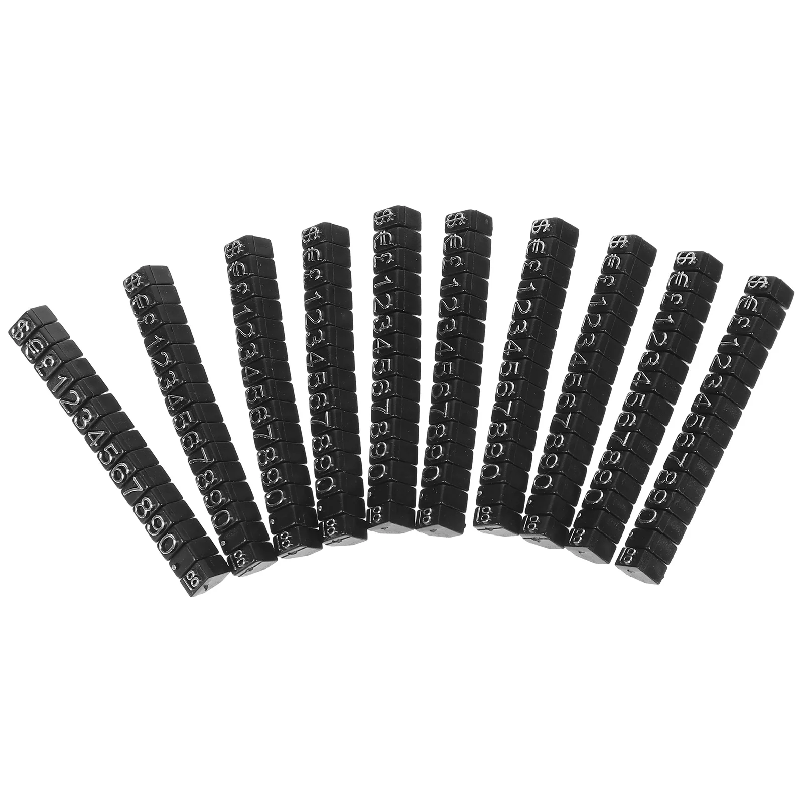 10 conjuntos de cubo de etiqueta de preço, tamanho pequeno para joias, frutas, legumes, cosméticos, roupas, vinho, varejo, expositores de preço