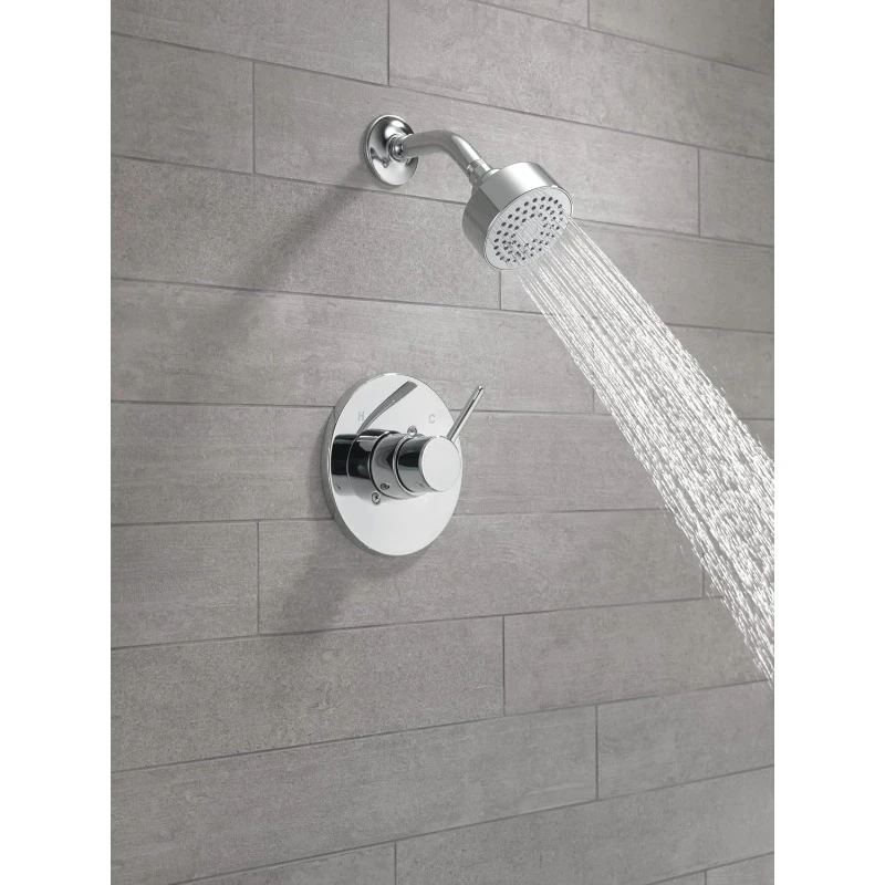 Faucet Modern Raincan Round Single-Function Shower Valve Trim Kit Chrome, Shower Faucet Set(Valve Not Included)