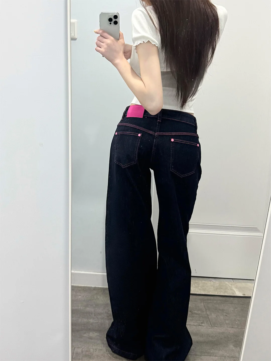 

Low Waist Straight Leg Jeans Slimming Thin American Style Retro Hot Girl Summer New Arrival Ladies Fashion Casual Denim Pants