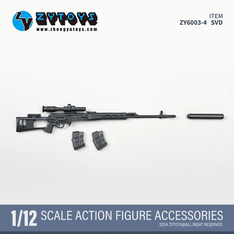 1/12 Wapen Model MP7/AK74M/SVDS/SVD/RPG-7/FIM-92 voor Action Figure Soldaat Mobiele Pak meisje Poppen Speelgoed Collectie Op Voorraad