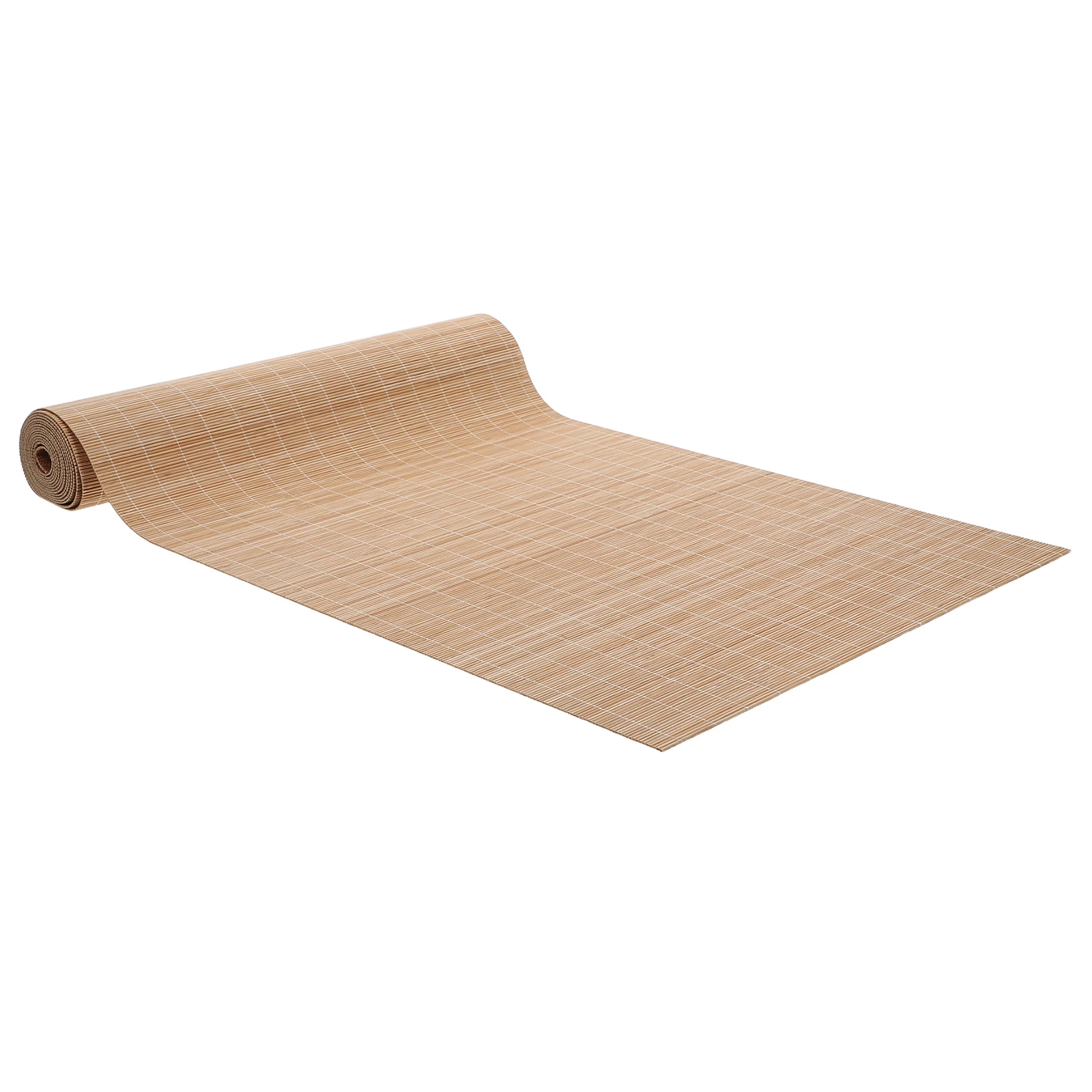 

Wide Bamboo Table Runner Cuttable Dining Mat Tea Mat Table Decoration Roll Tablecloth Kitchen Outdoor Use