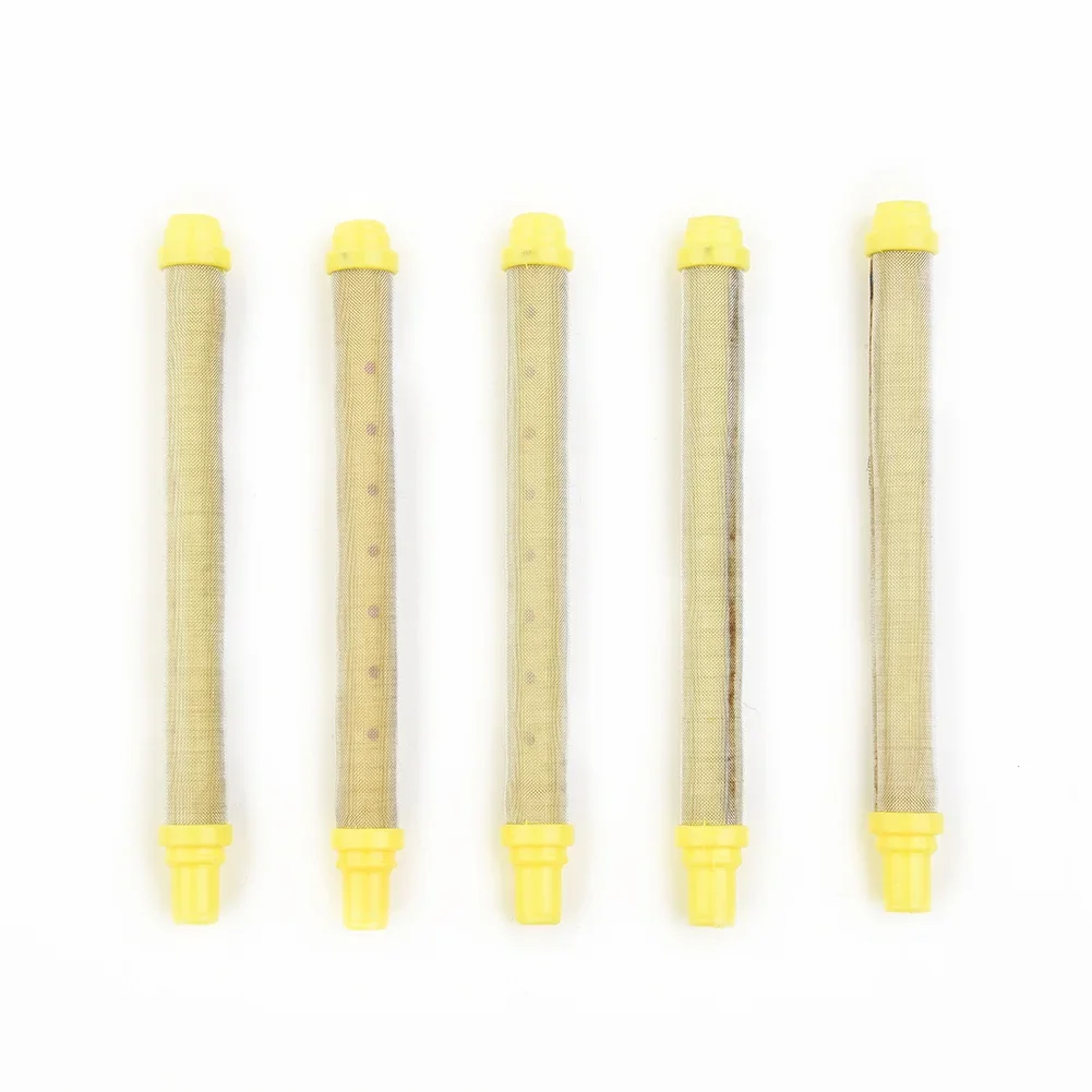 5pcs 100Mesh Airless Spray Tool YELLOW Filter Insert 304 Stainless Steel Herramientas Ferramentas Hand Tools Multimeter Navaja