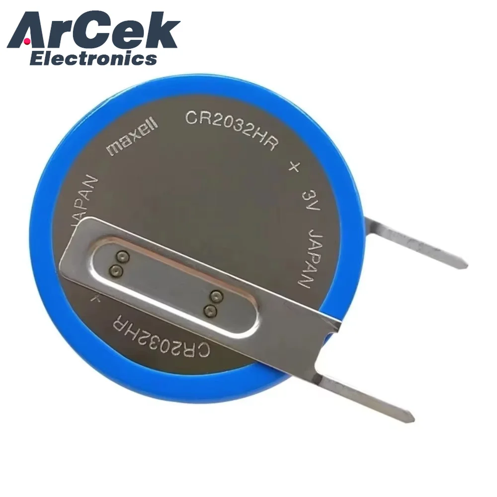 5PCS Original MaxeII CR2032HR with T41 Welding Pin Lithium Battery 3V CR2032 HR for Automobile Tire Pressure Sensoring Detection