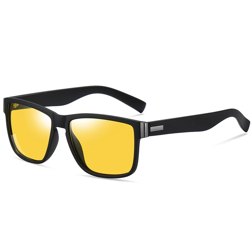 Outdoor Night Vision Lens Myopia Sunglasses Men Polarized Driving Square Prescription Sun Glasses For Man 0 -0.5 -0.75 To -6.0