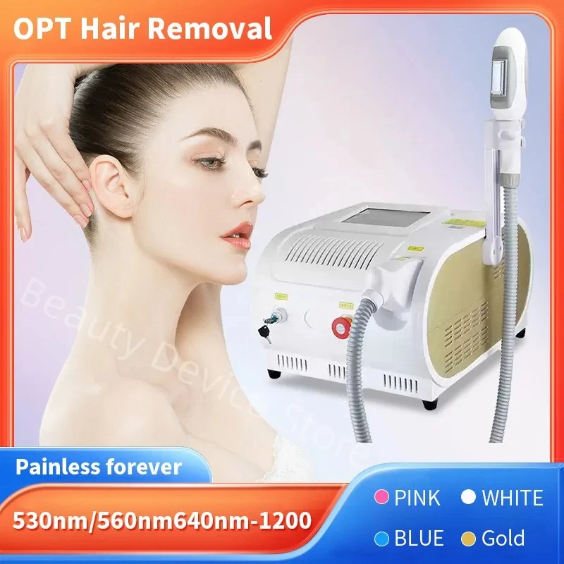 

New Portable IPL Hair Removal Skin Whitening Permanent Laser Machine OPT Painless Laser Hair Removal Machine