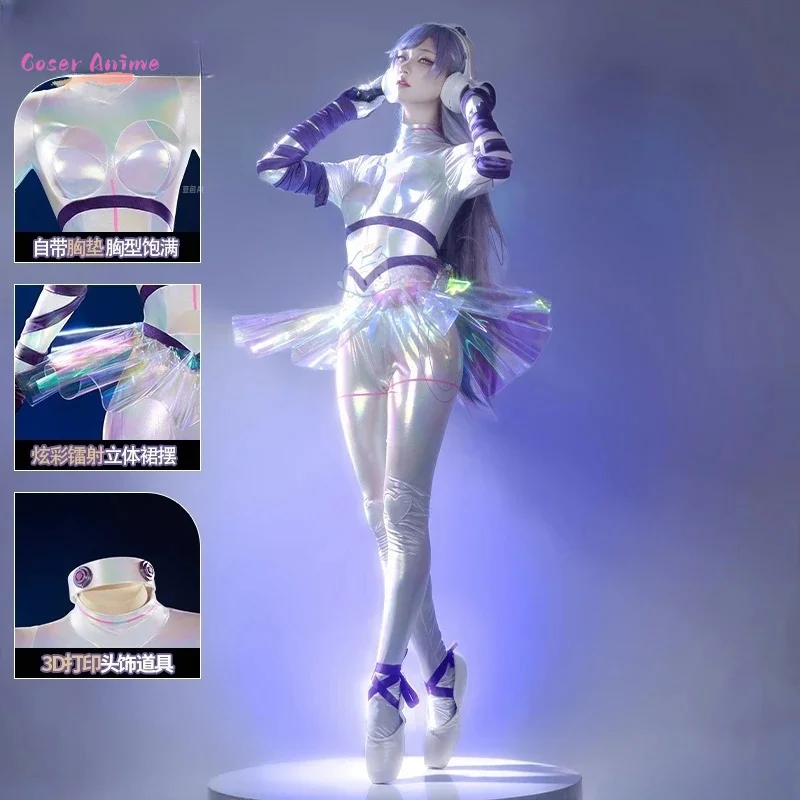 

Игра Muse Dash Marija, карнавальный костюм, механическая танцовщица Marija, сексуальный комбинезон, костюмы на Хэллоуин, женские